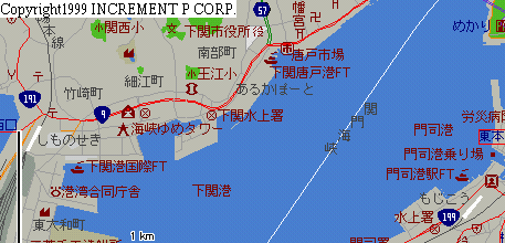 関門海峡周辺